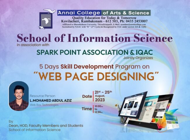 web development program 5 Days of Skill Development Program
